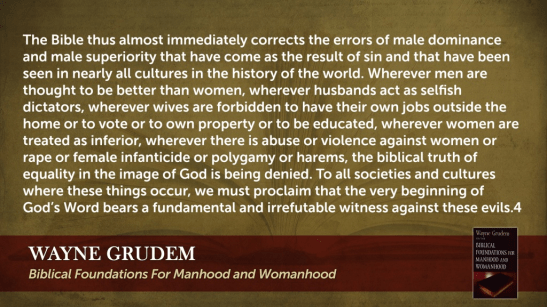 Biblical Foundations for Manhood and Womanhood Quote